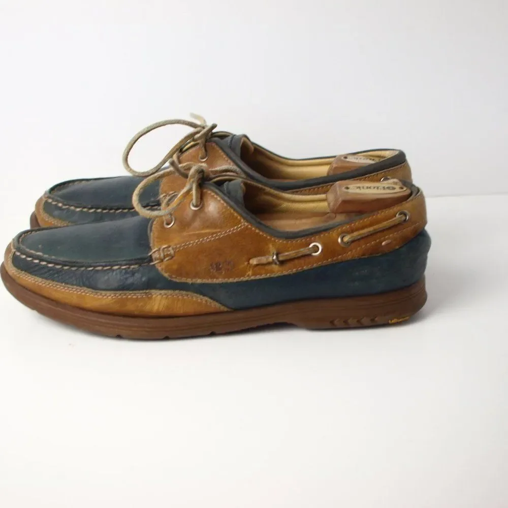 Johnston & Murphy Brown &‎ Blue Deck Shoes Size 8.5